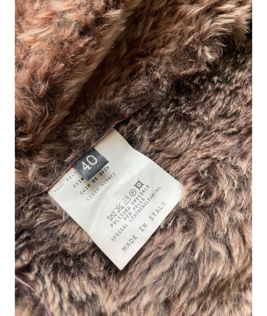 ETRO Бордовая замшевая дубленка, фото 4