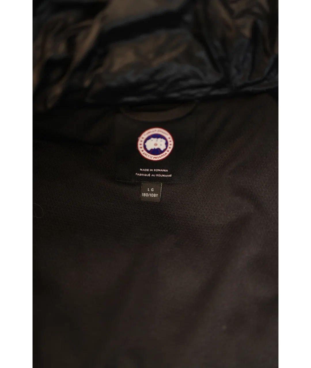 CANADA GOOSE Черная полиэстеровая куртка, фото 6