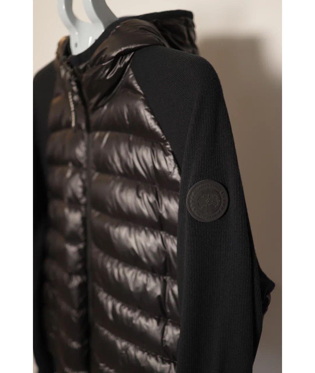 CANADA GOOSE Черная полиэстеровая куртка, фото 4