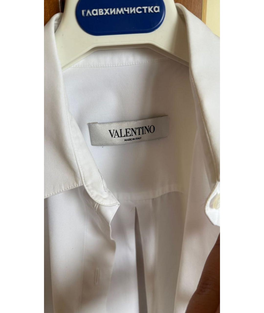 VALENTINO Белая хлопковая рубашка, фото 3