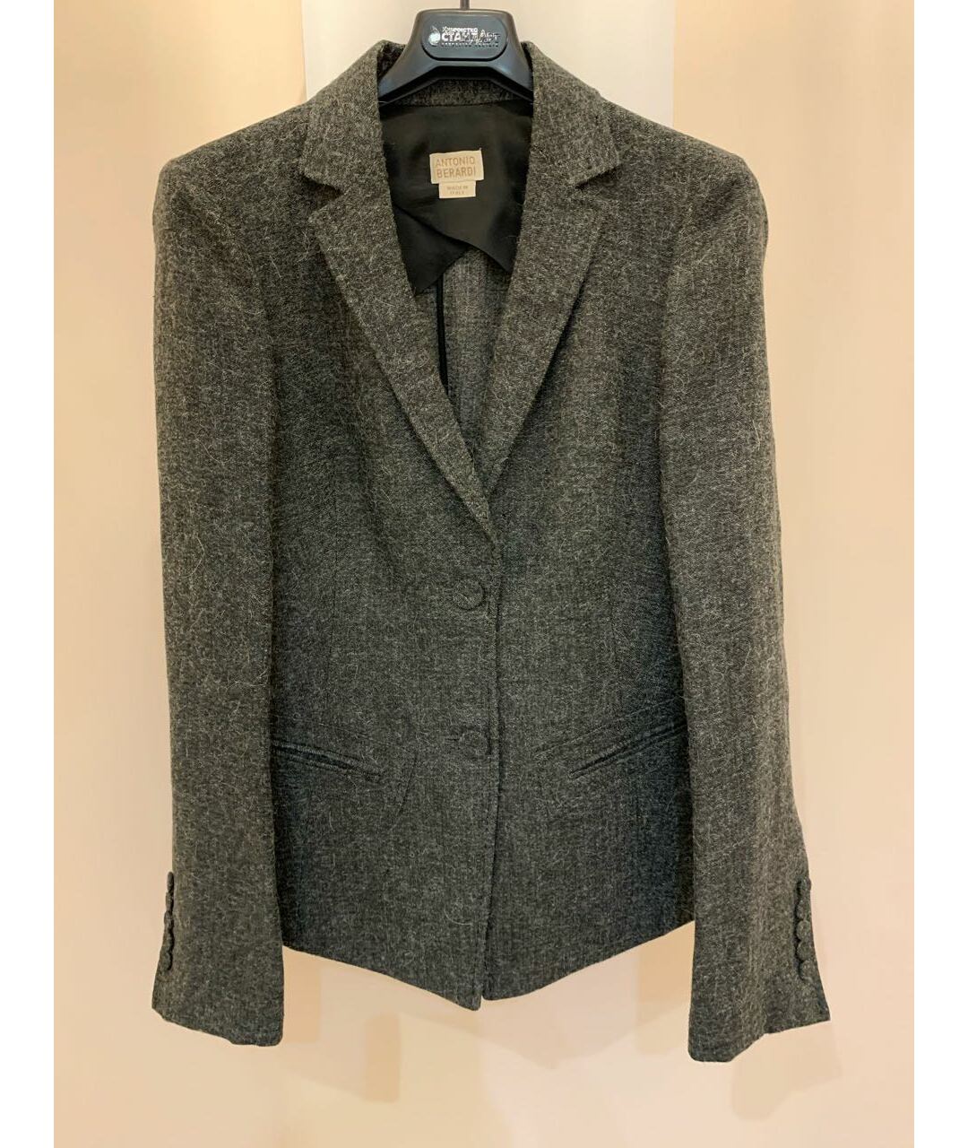 ANTONIO BERARDI Серый шелковый жакет/пиджак, фото 6