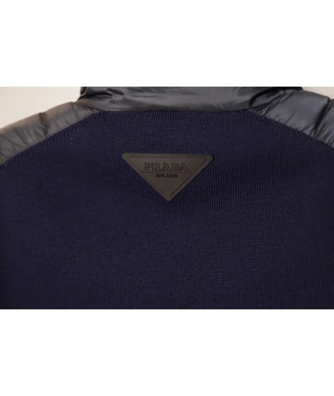 PRADA Синяя шерстяная куртка, фото 7