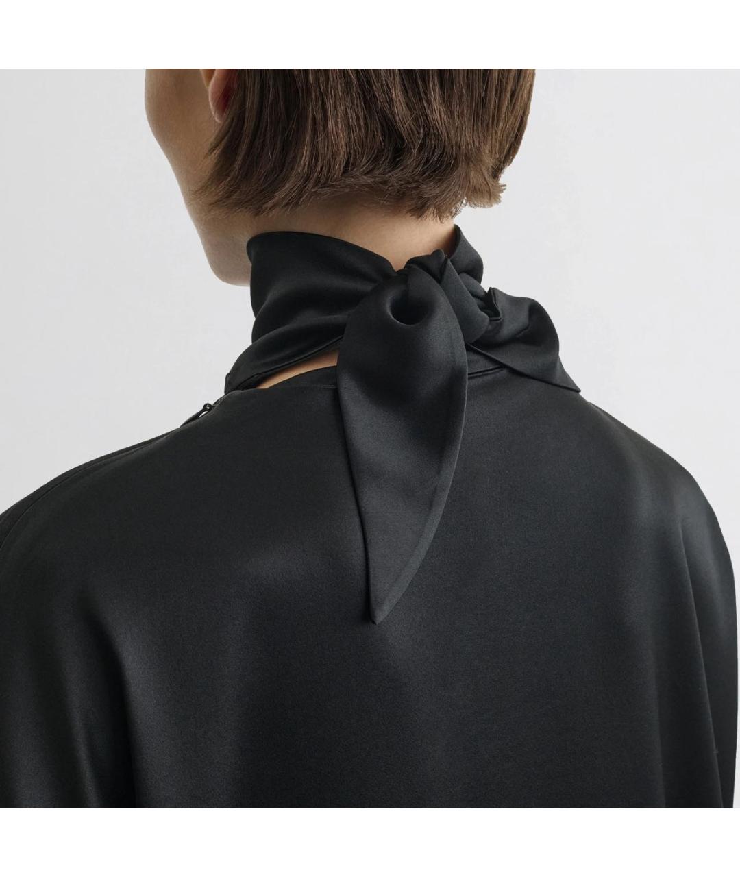 PHOEBE PHILO Черная шелковая водолазка, фото 5