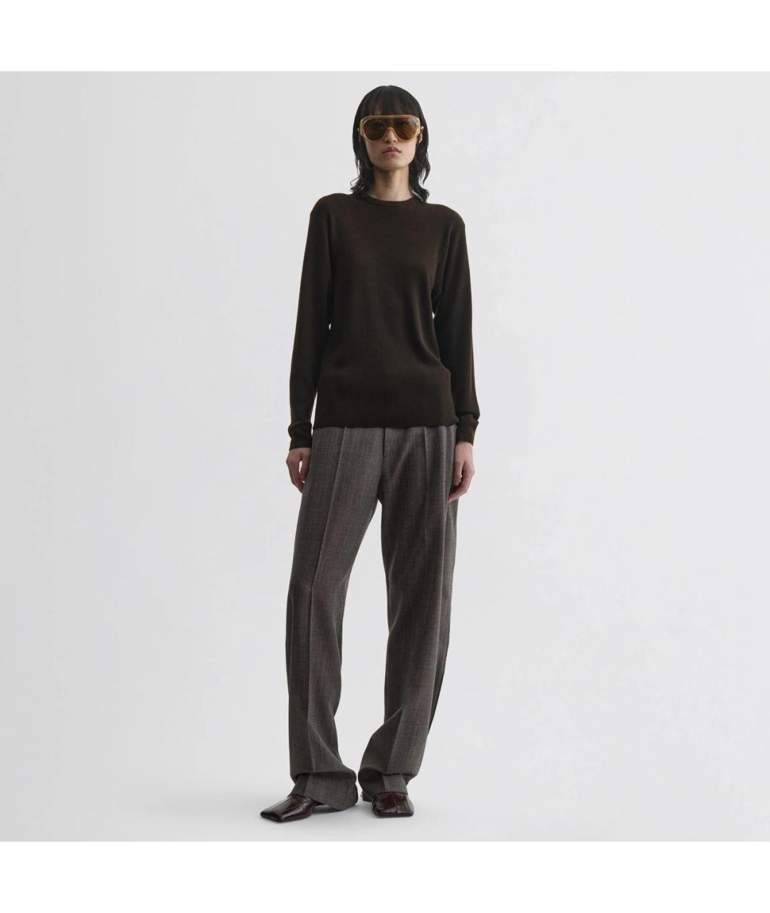 PHOEBE PHILO Хаки шерстяной джемпер / свитер, фото 3