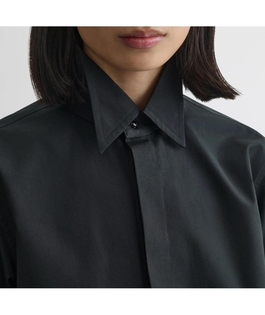 PHOEBE PHILO Черная хлопковая рубашка, фото 8