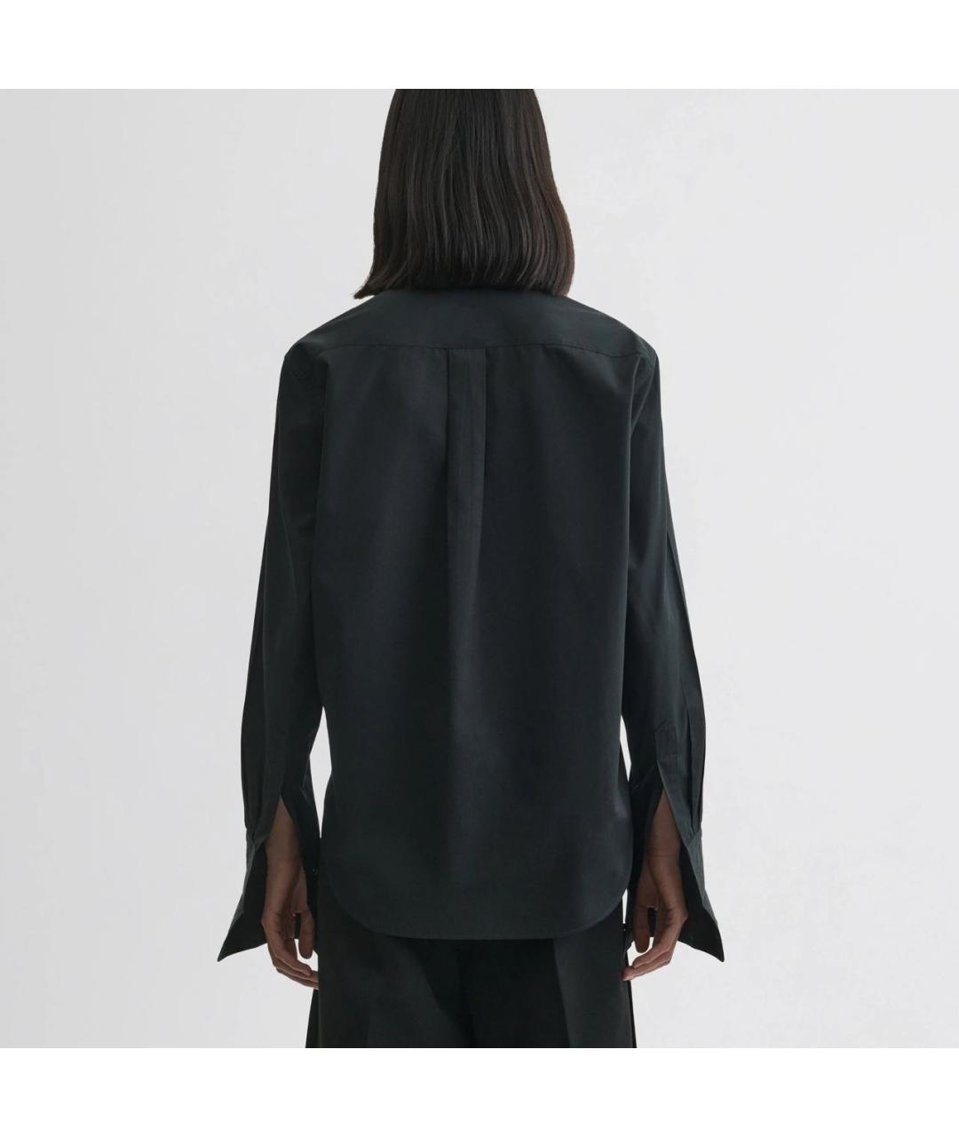 PHOEBE PHILO Черная хлопковая рубашка, фото 7
