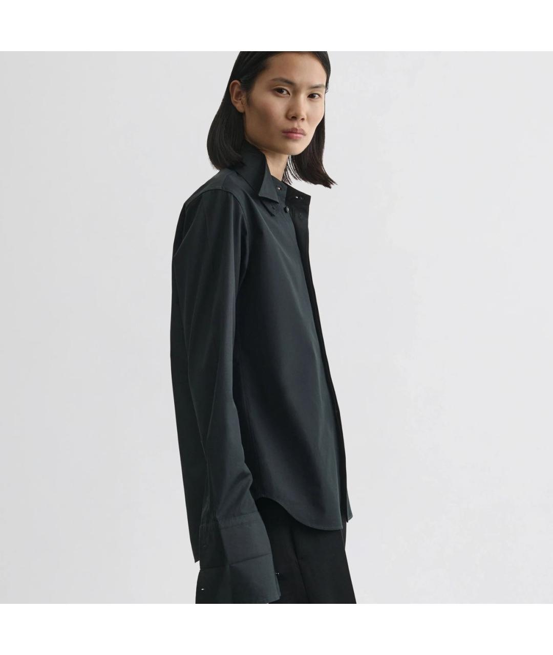 PHOEBE PHILO Черная хлопковая рубашка, фото 6