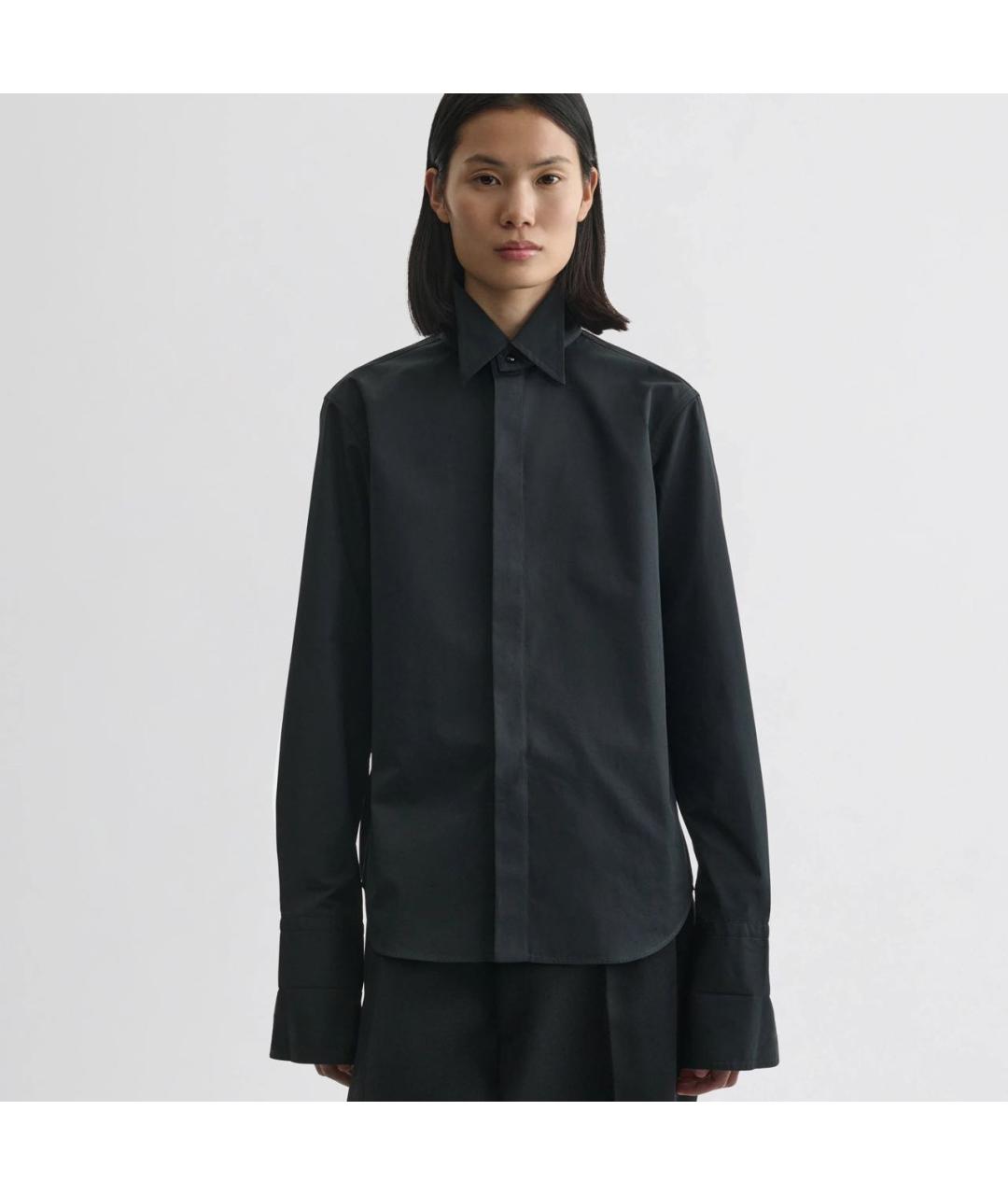 PHOEBE PHILO Черная хлопковая рубашка, фото 4