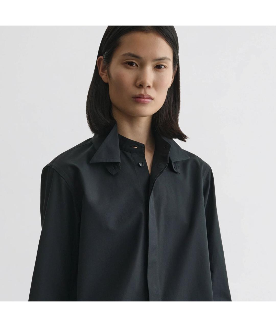 PHOEBE PHILO Черная хлопковая рубашка, фото 5