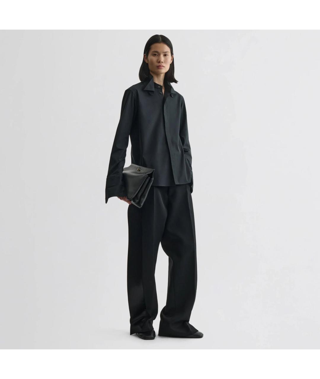 PHOEBE PHILO Черная хлопковая рубашка, фото 3