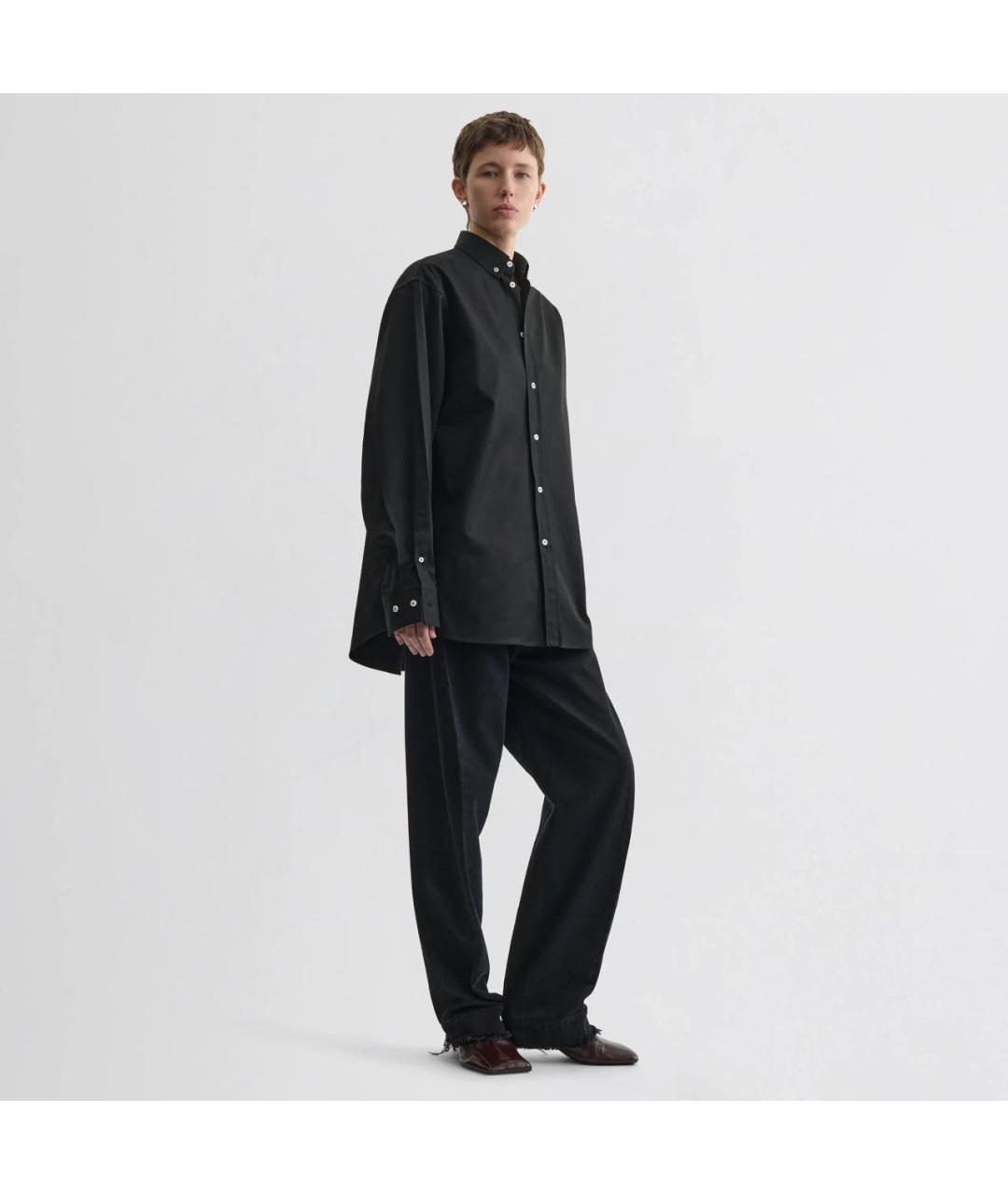 PHOEBE PHILO Черная хлопковая рубашка, фото 3