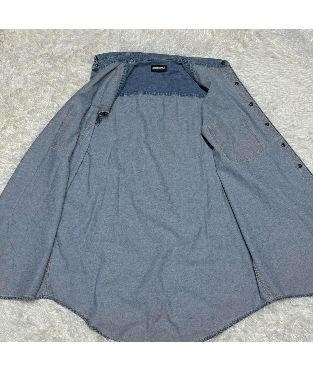BALENCIAGA Синий деним жилет, фото 6