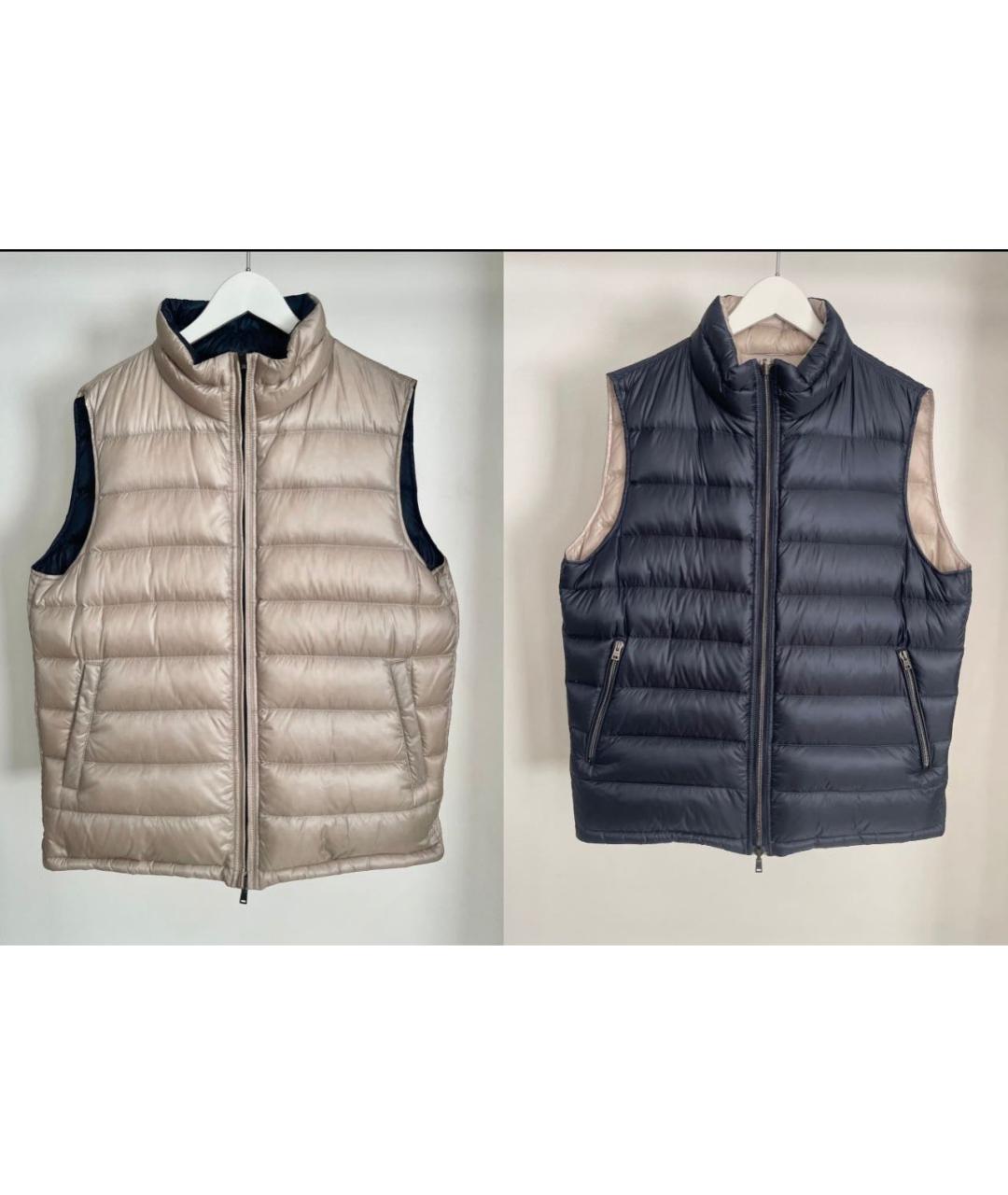 HERNO Темно-синий жилет, фото 7