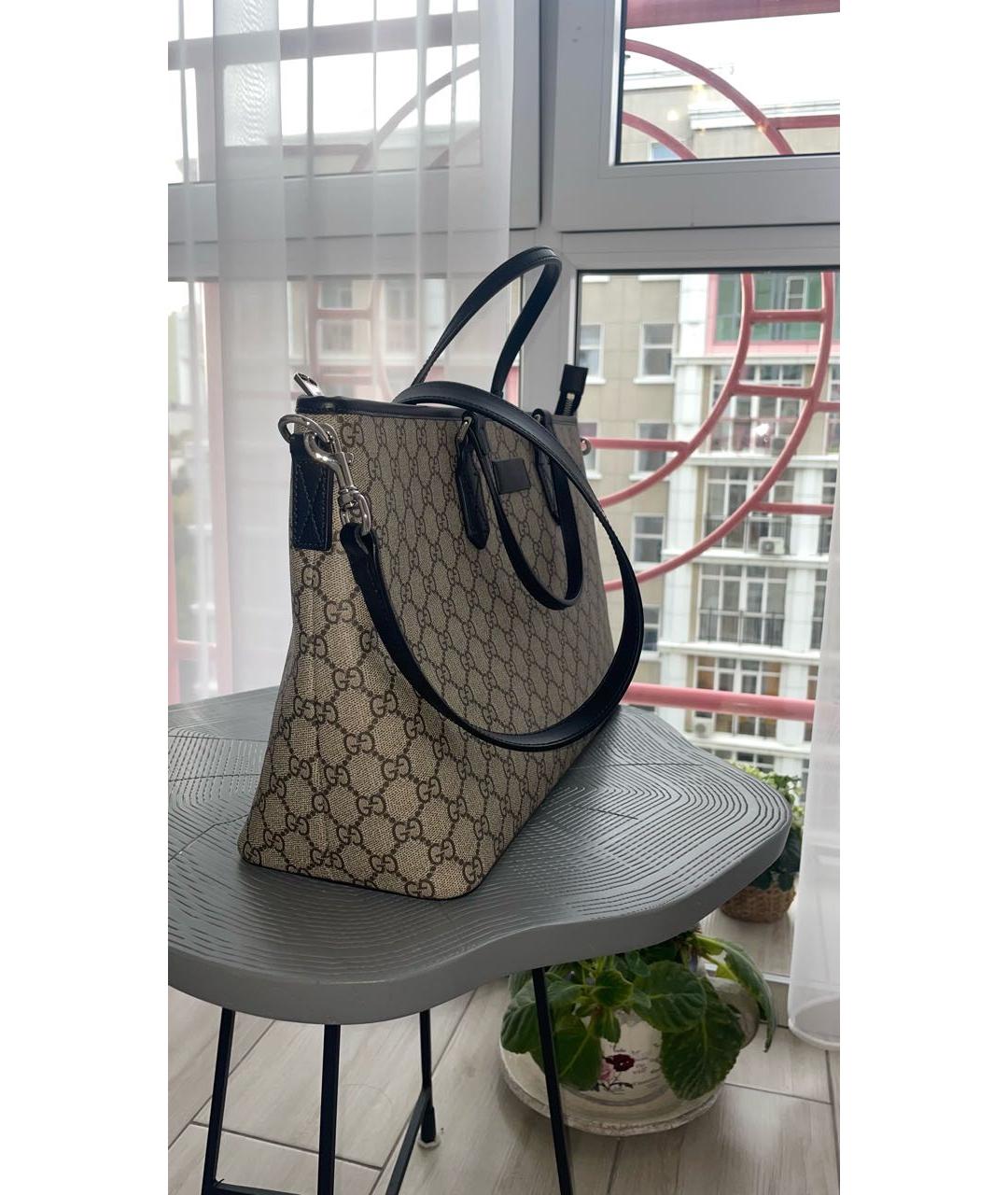 GUCCI Бежевая сумка с короткими ручками, фото 2
