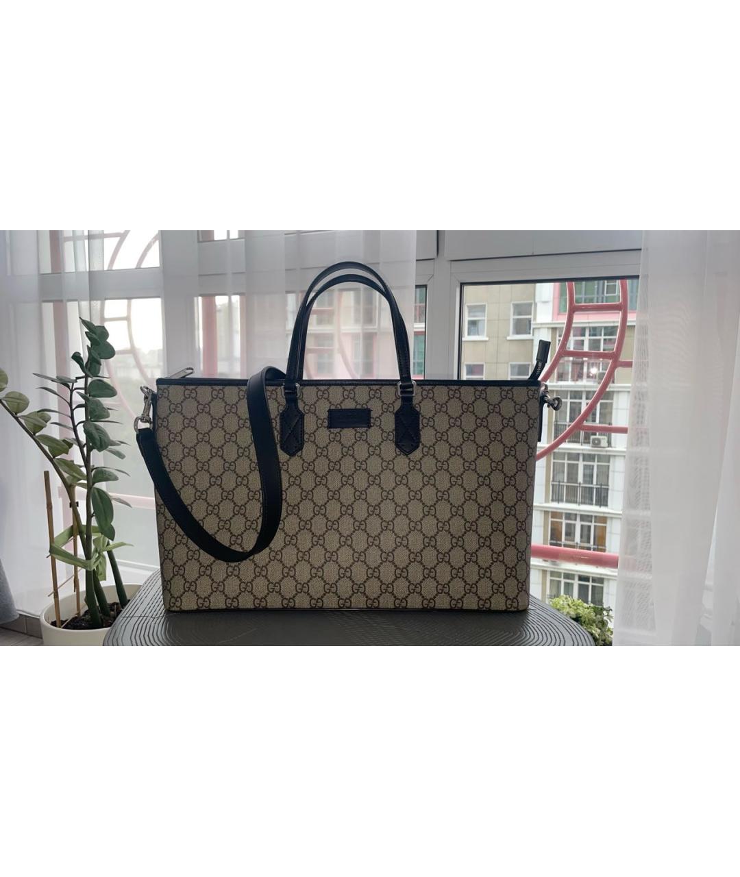 GUCCI Бежевая сумка с короткими ручками, фото 8