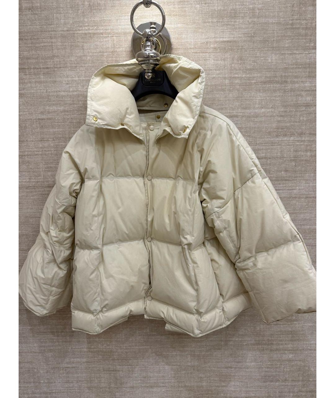 BOTTEGA VENETA Бежевый хлопковый пуховик, фото 7