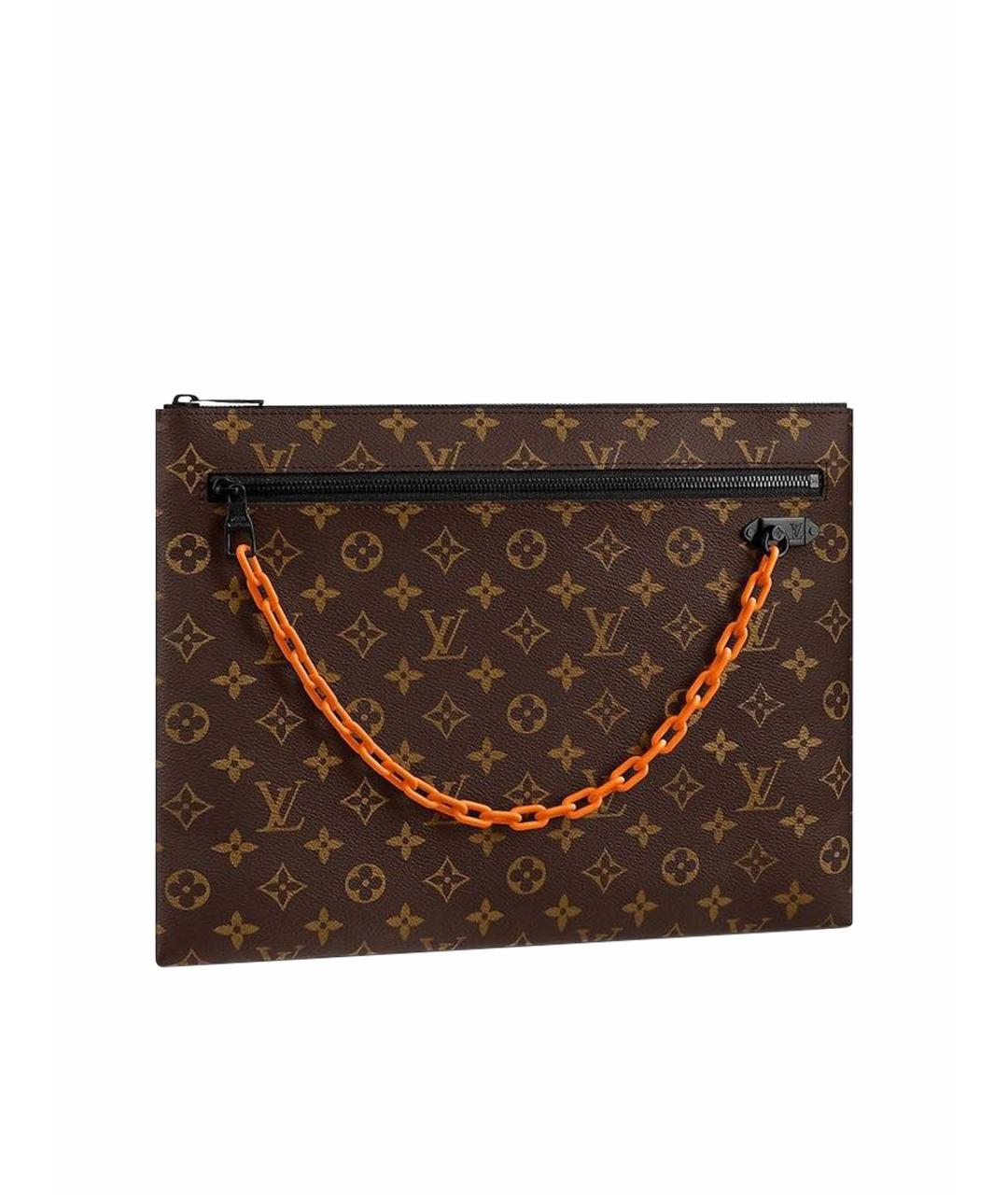 LOUIS VUITTON Коричневая папка для документов, фото 1