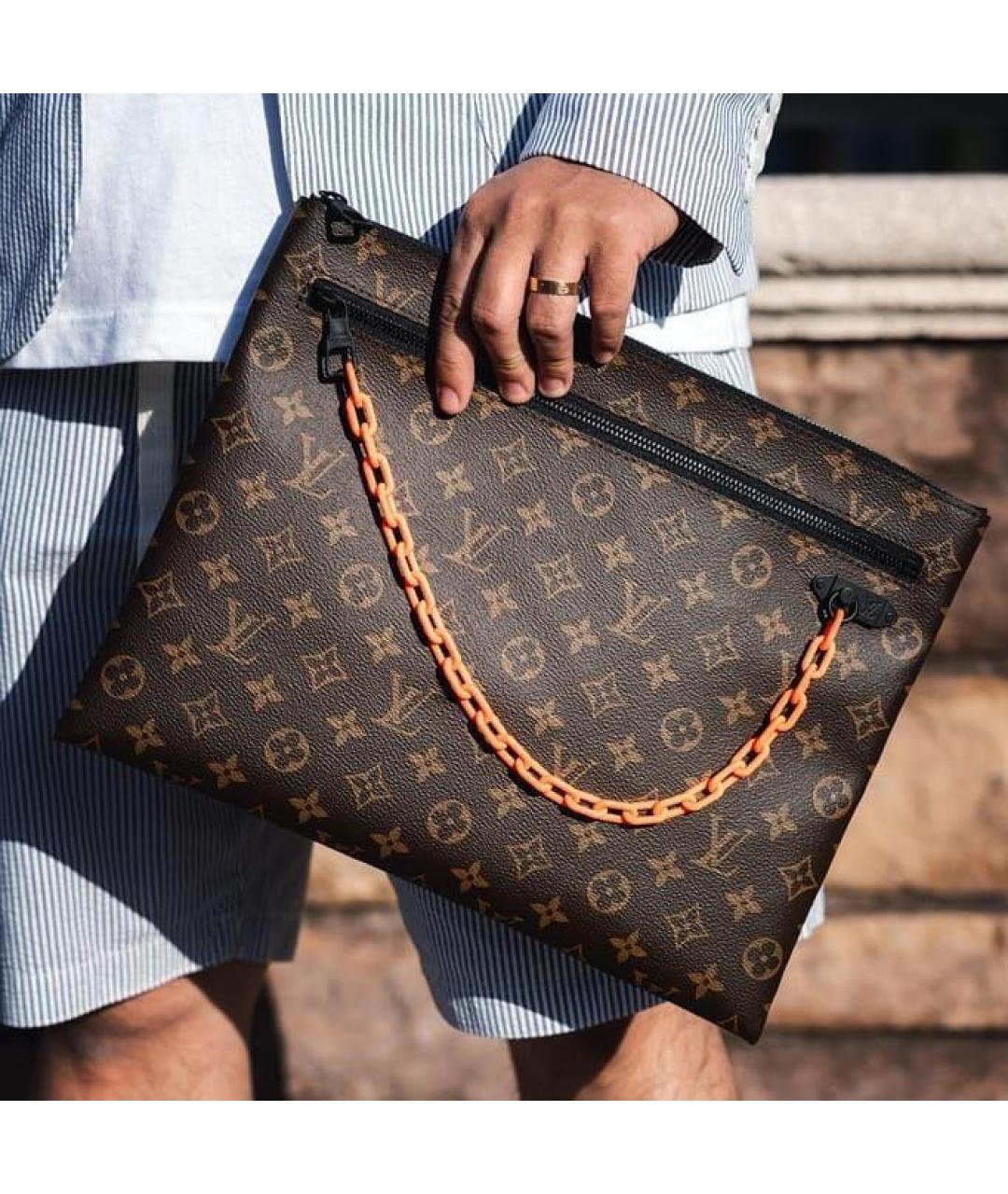 LOUIS VUITTON Коричневая папка для документов, фото 7