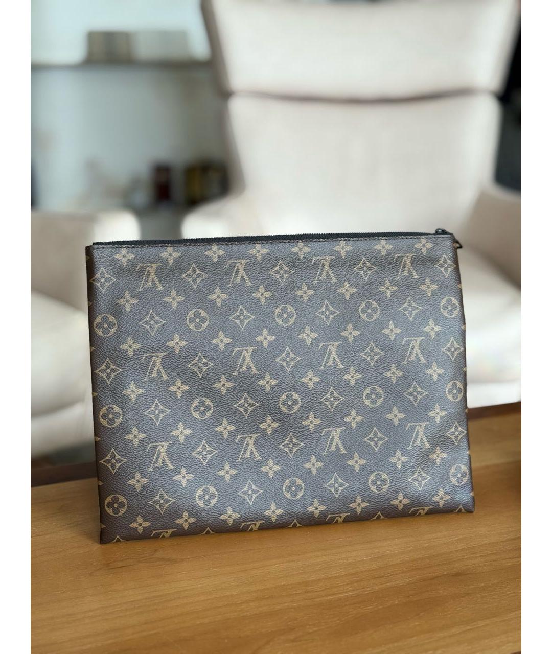 LOUIS VUITTON Коричневая папка для документов, фото 3