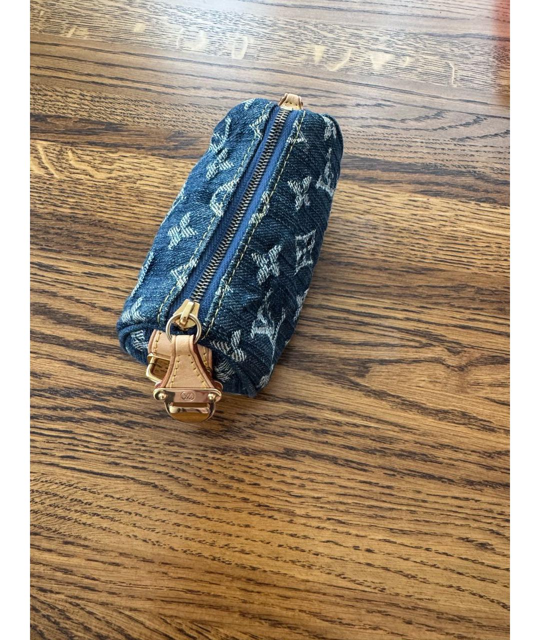 LOUIS VUITTON Темно-синяя ключница, фото 6