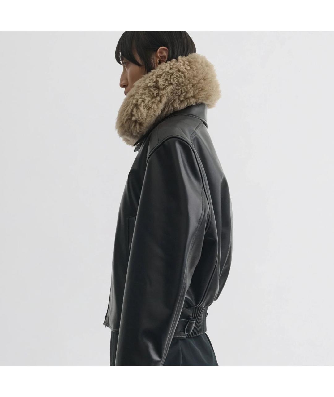 PHOEBE PHILO Черная кожаная куртка, фото 5
