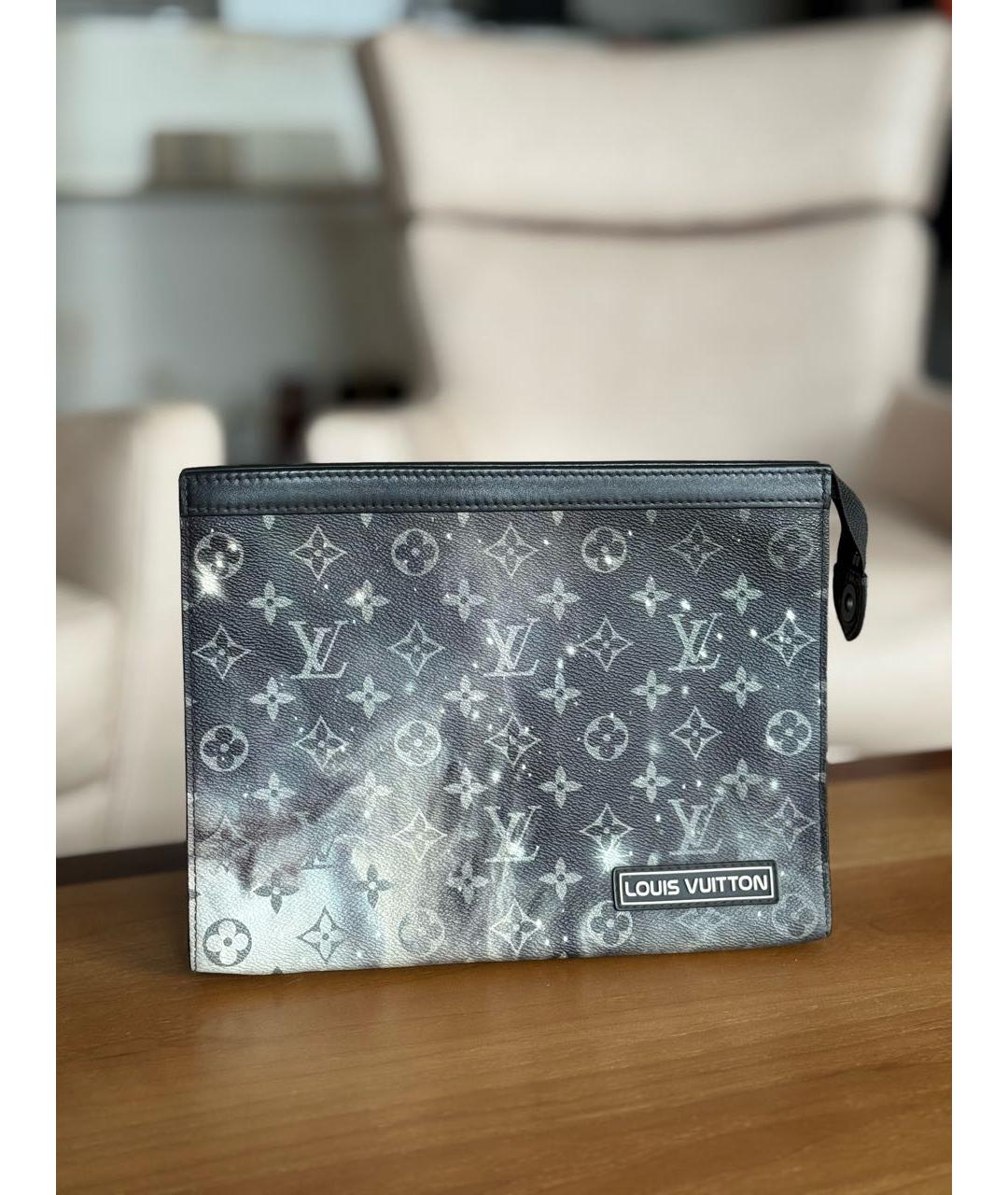 LOUIS VUITTON Антрацитовая папка для документов, фото 2