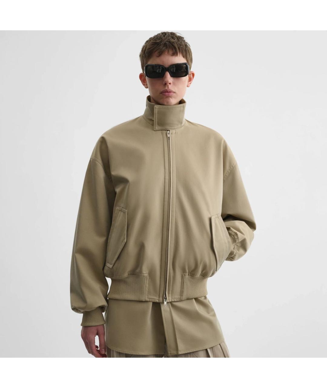 PHOEBE PHILO Бежевая хлопковая куртка, фото 4