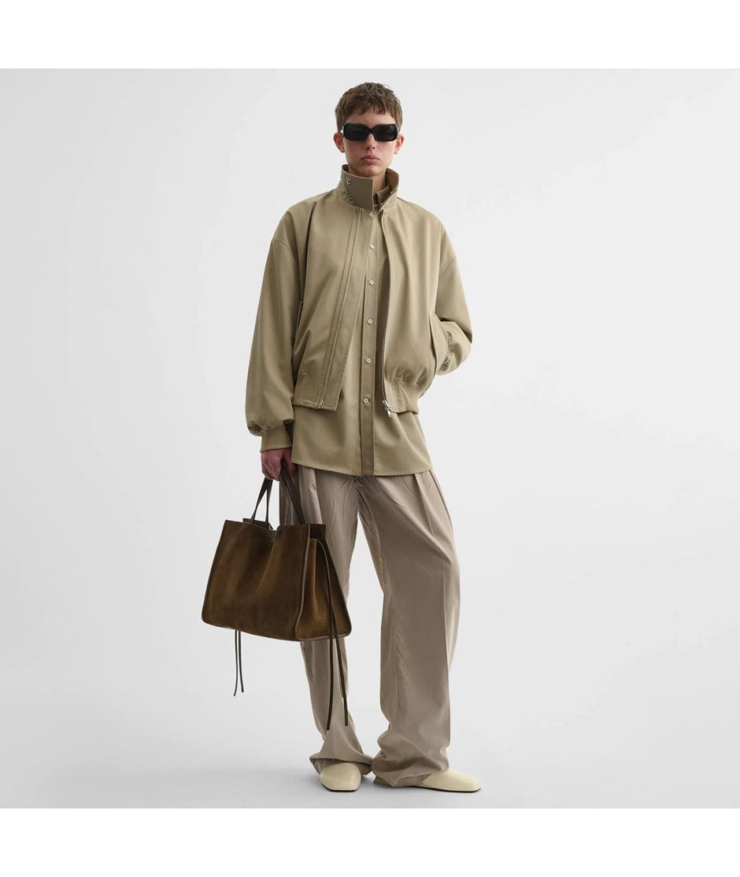 PHOEBE PHILO Бежевая хлопковая куртка, фото 3