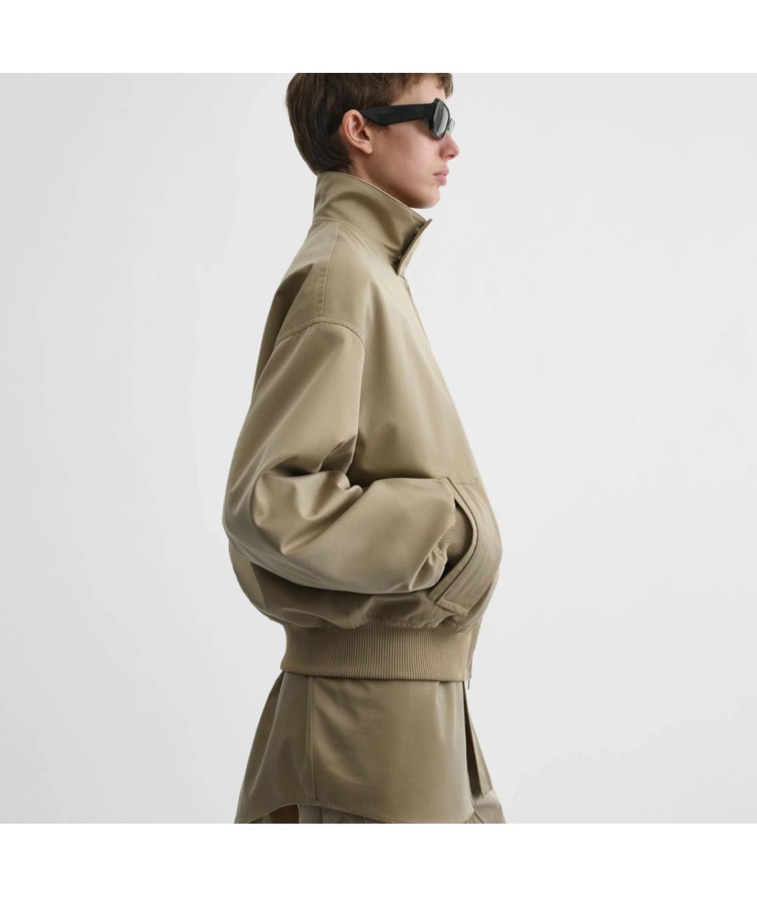 PHOEBE PHILO Бежевая хлопковая куртка, фото 6