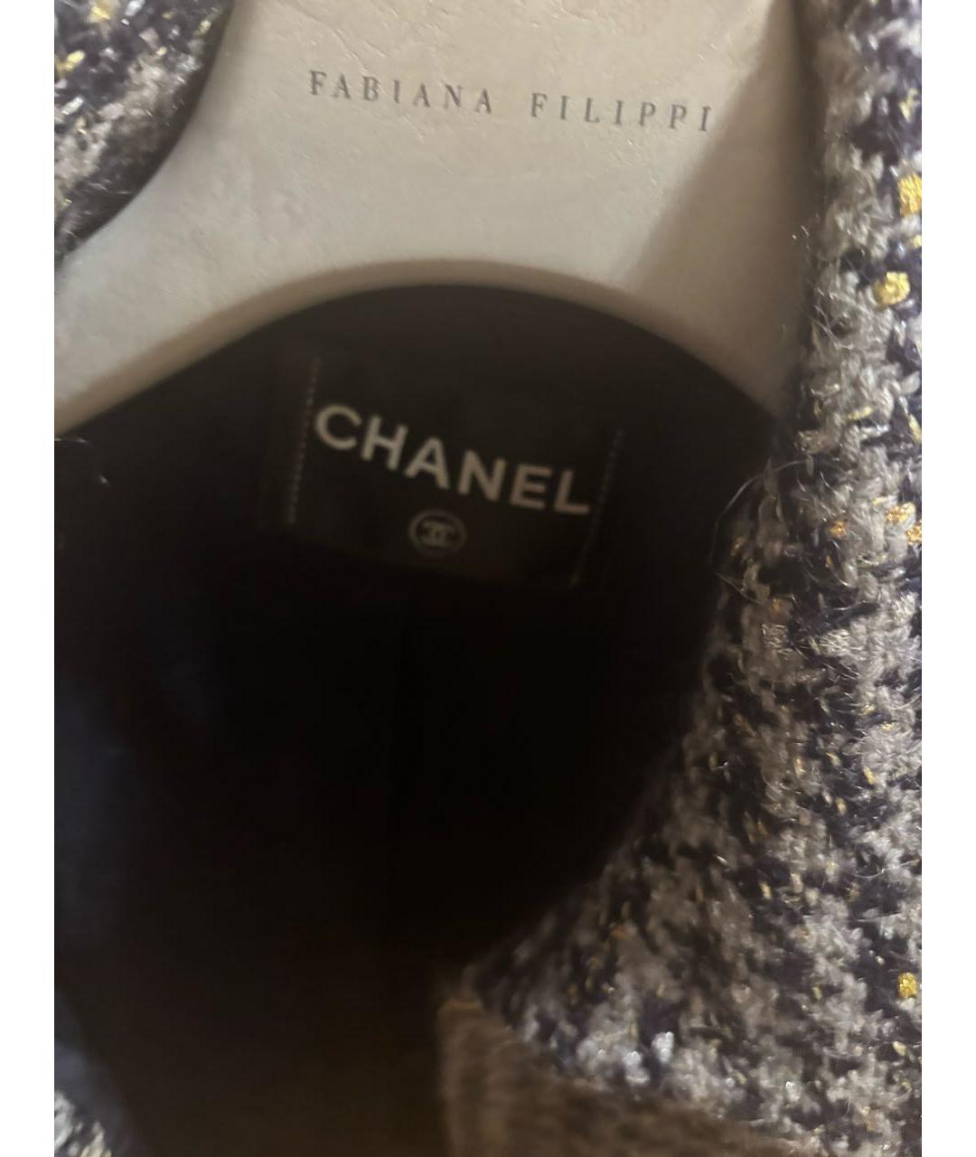 CHANEL Серое шерстяное пальто, фото 3