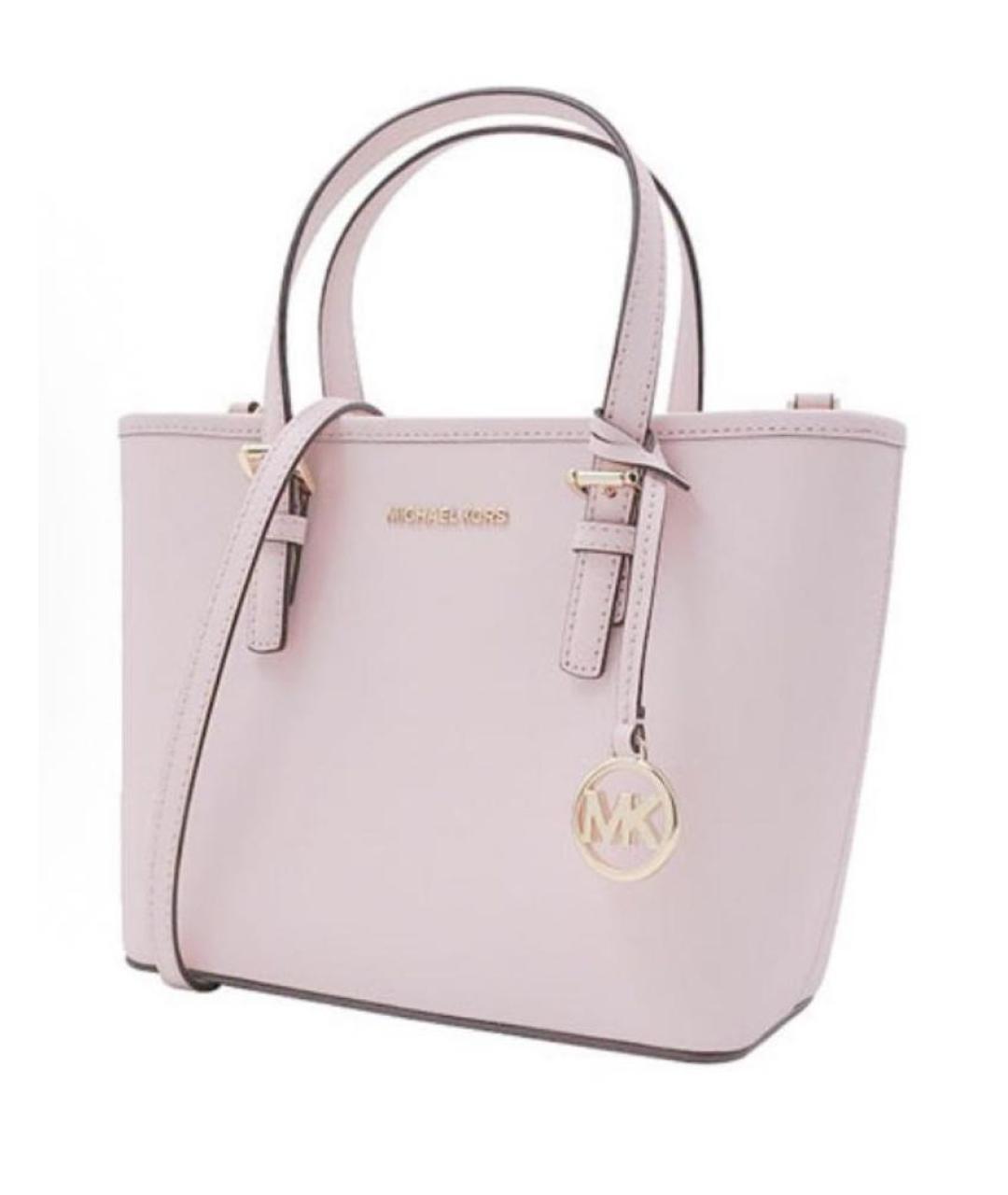 MICHAEL KORS Розовая кожаная сумка тоут, фото 5