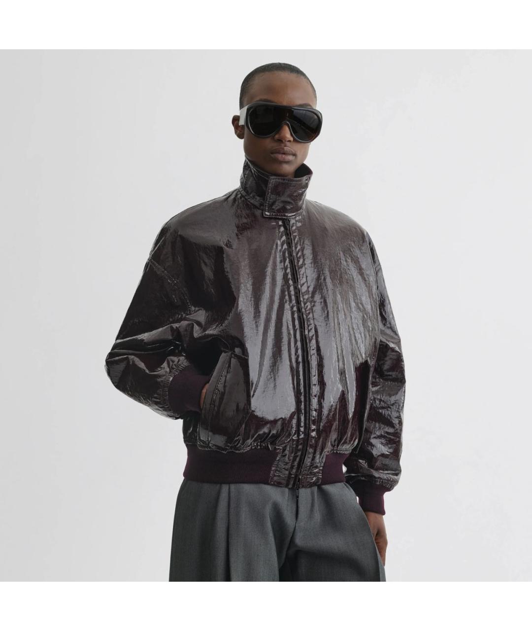 PHOEBE PHILO Бордовая льняная куртка, фото 3
