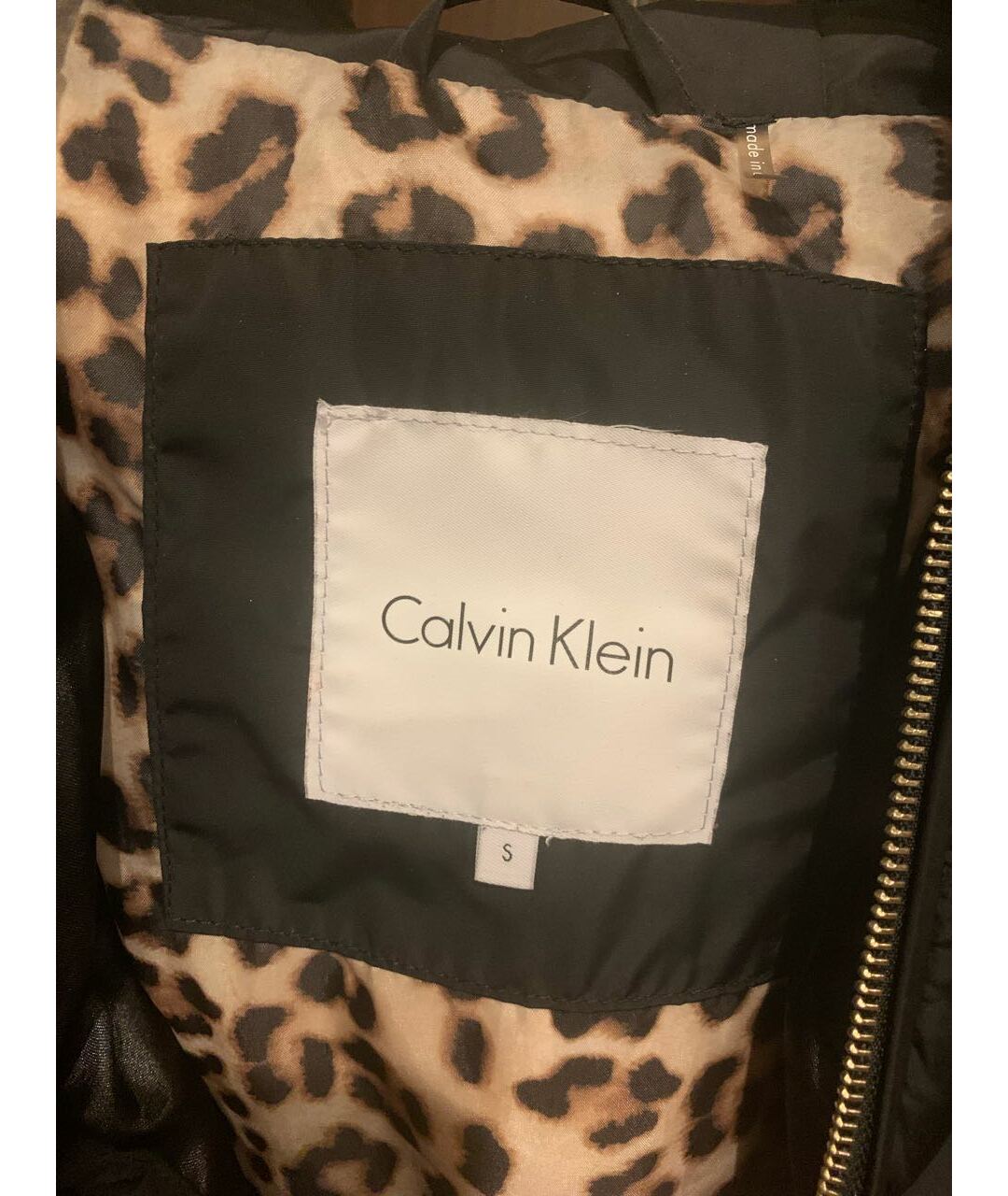 CALVIN KLEIN Черная полиэстеровая куртка, фото 3