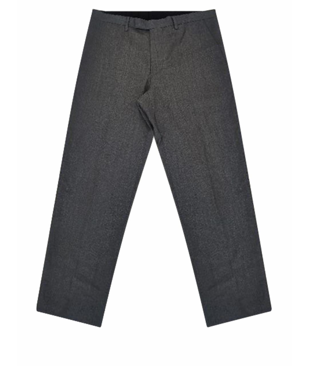 HUGO BOSS Серые шерстяные классические брюки, фото 1