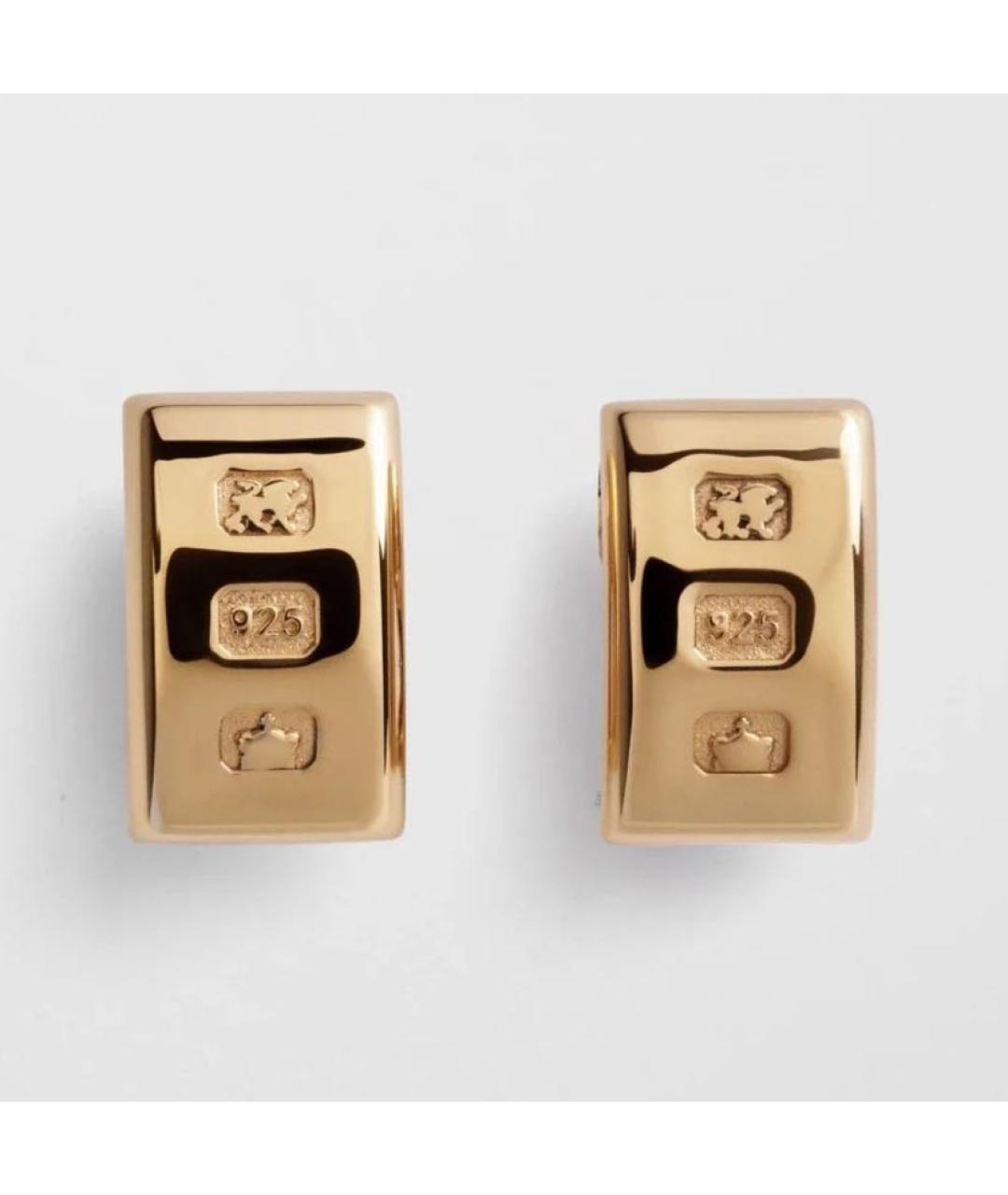 PHOEBE PHILO Золотые серебряные серьги, фото 4