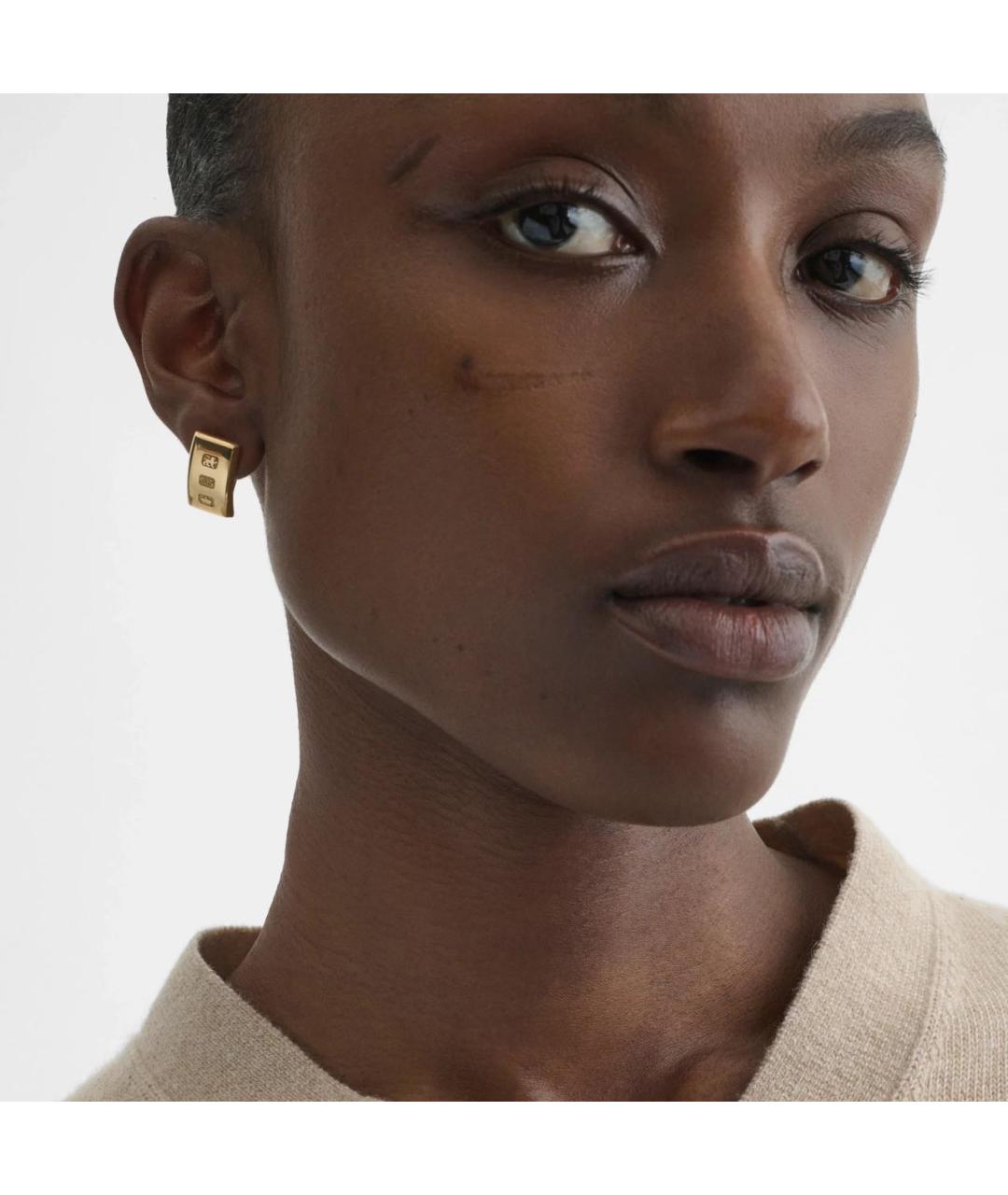 PHOEBE PHILO Золотые серебряные серьги, фото 2