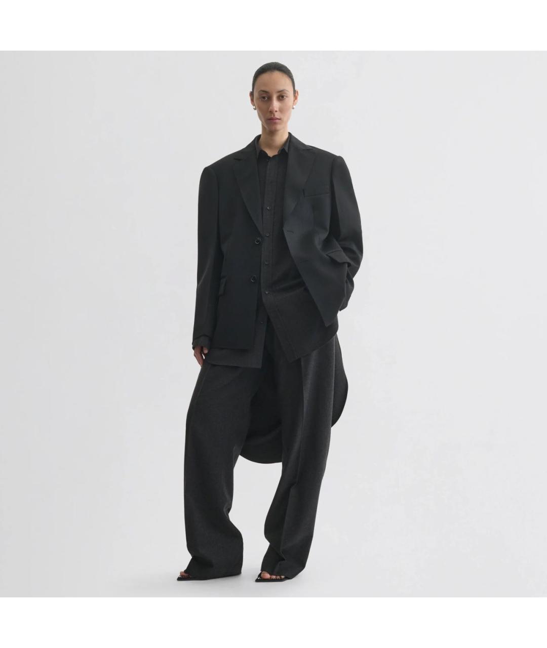 PHOEBE PHILO Черный шерстяной жакет/пиджак, фото 3