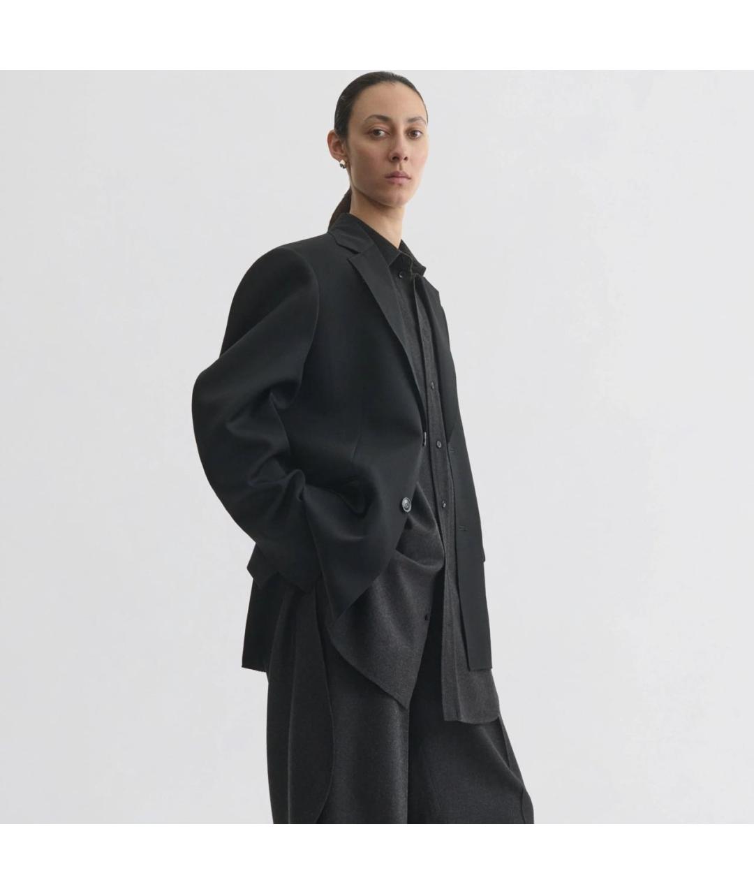 PHOEBE PHILO Черный шерстяной жакет/пиджак, фото 5