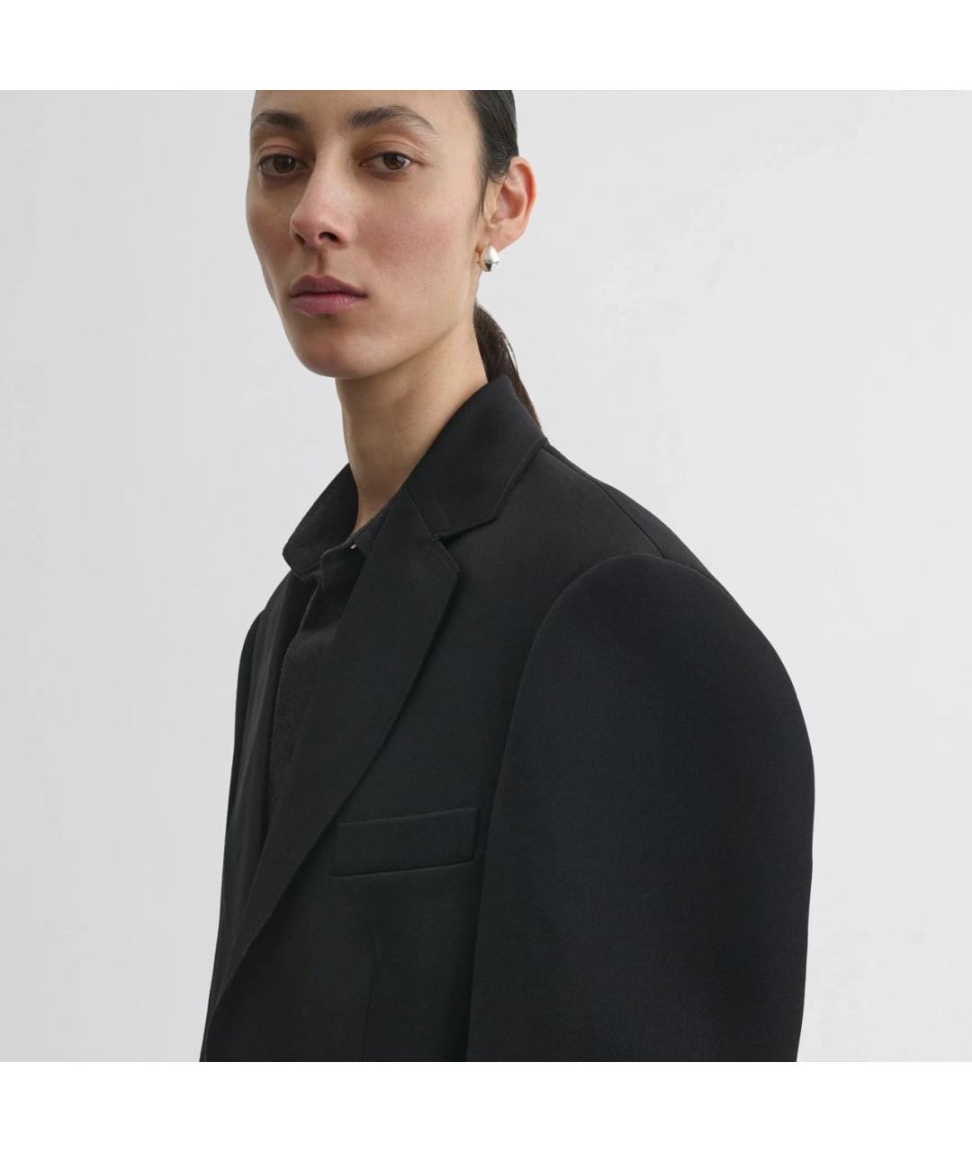 PHOEBE PHILO Черный шерстяной жакет/пиджак, фото 6