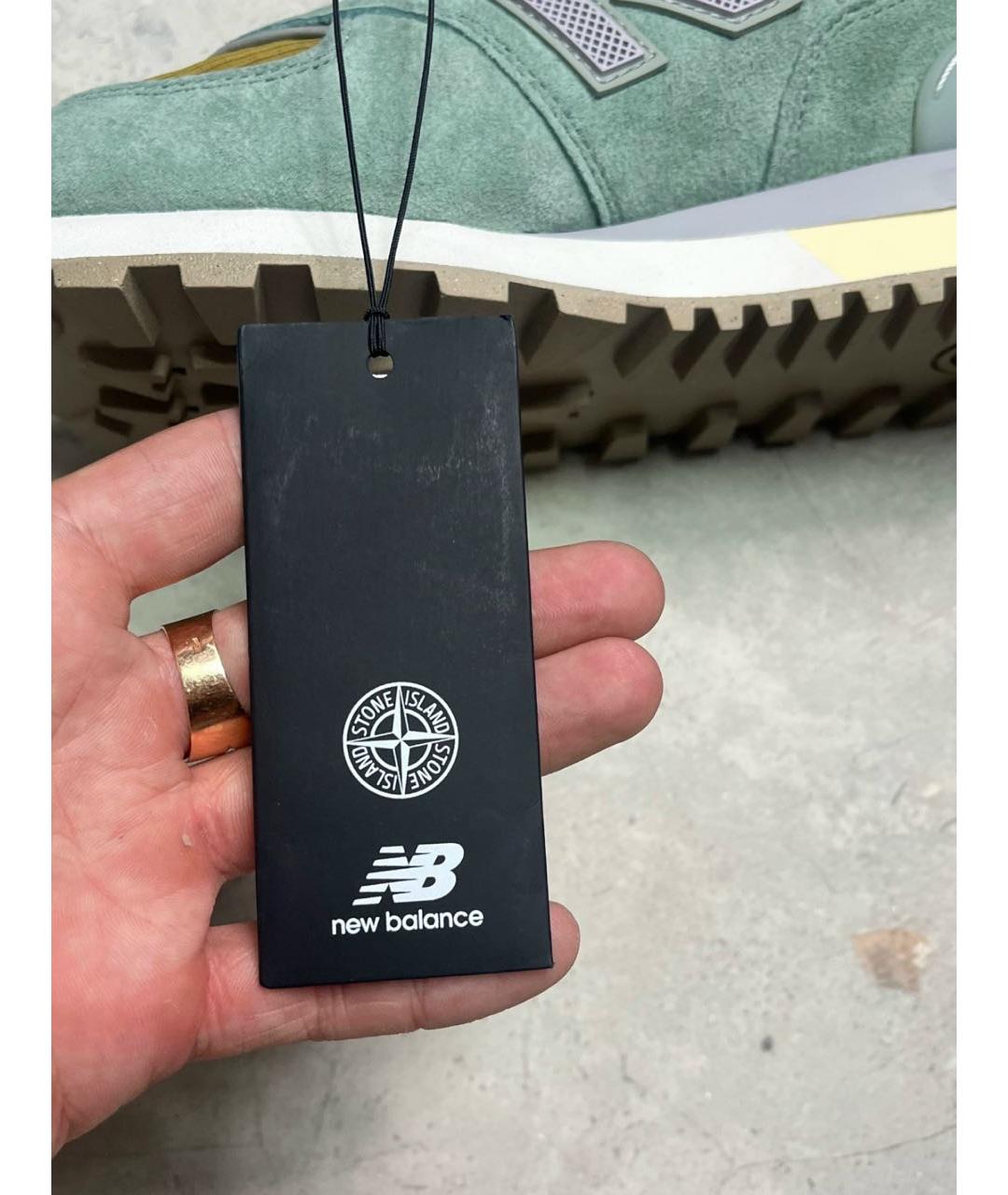 STONE ISLAND Замшевые низкие кроссовки / кеды, фото 6