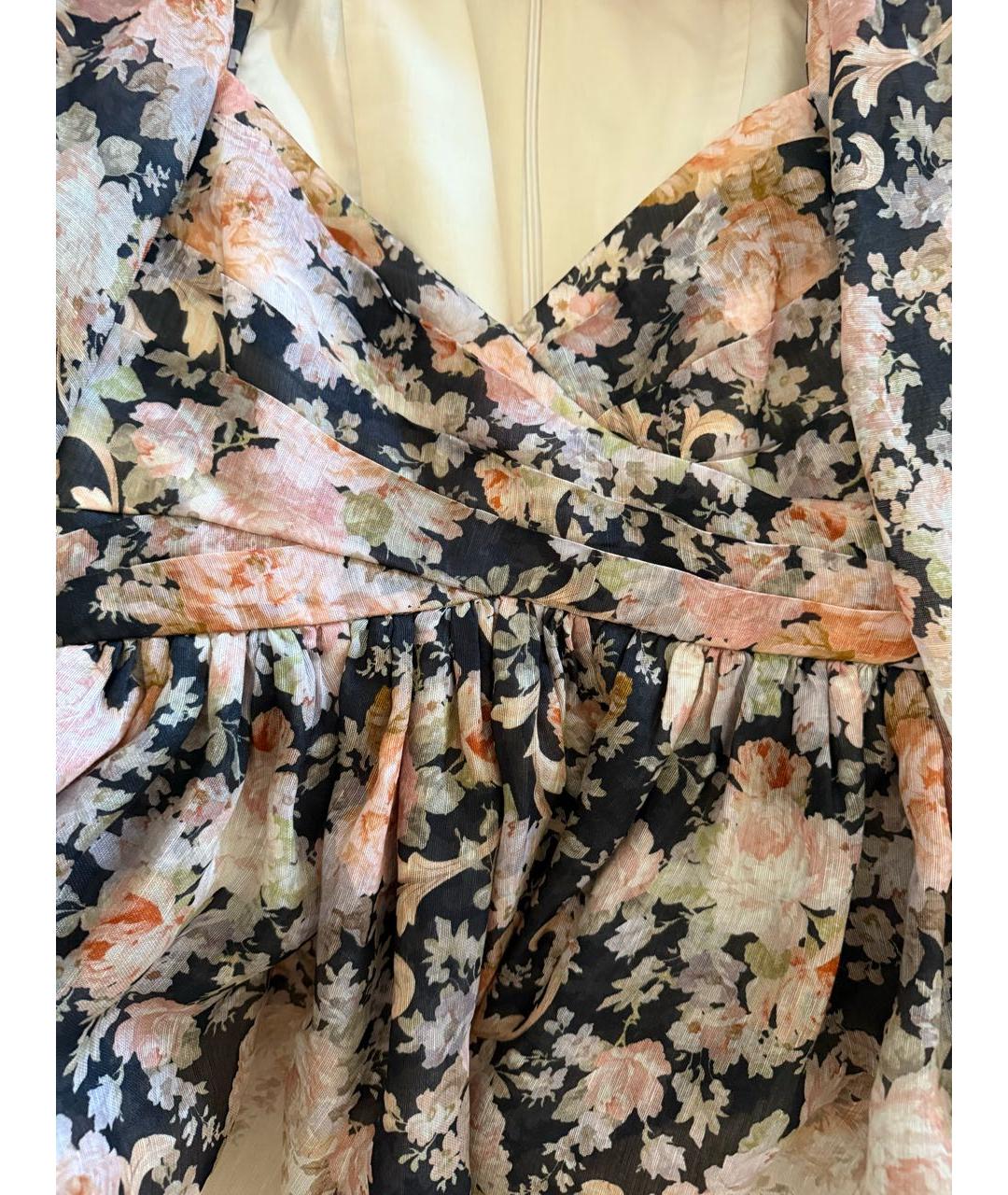 ZIMMERMANN Бежевое льняное коктейльное платье, фото 4