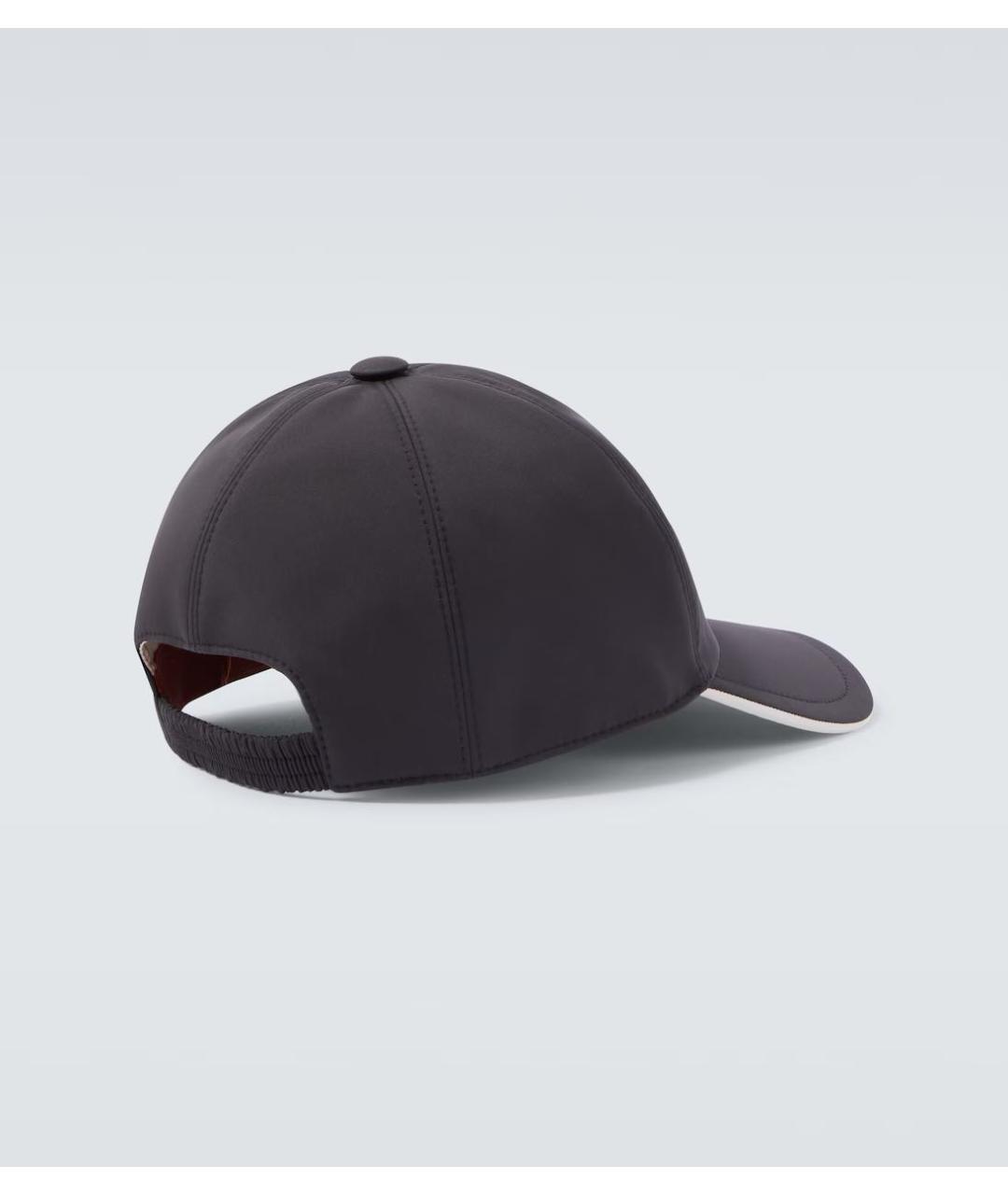 LORO PIANA Антрацитовая кепка/бейсболка, фото 4