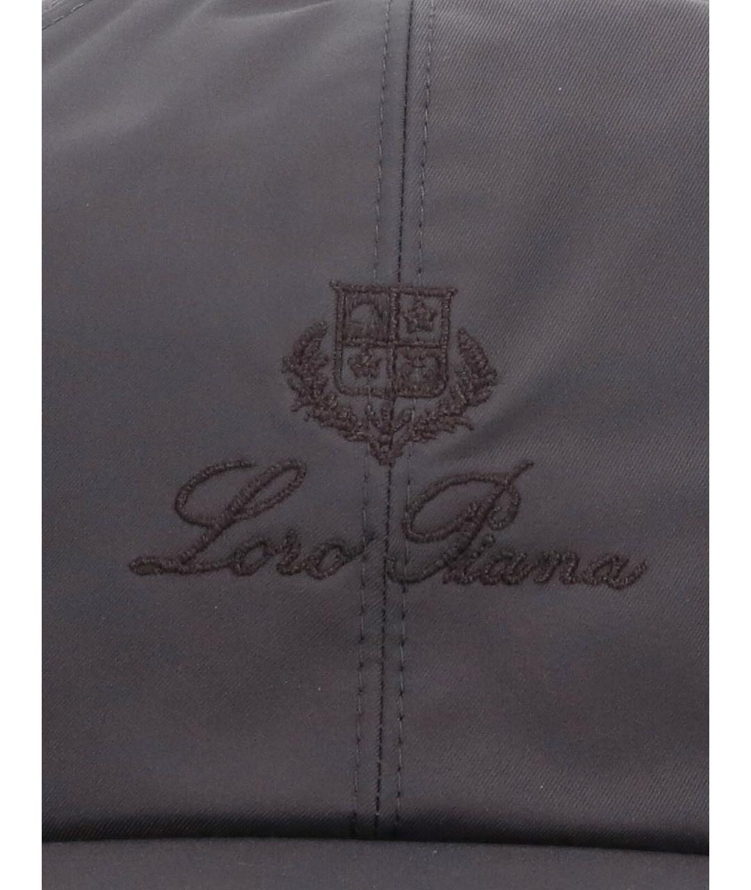LORO PIANA Антрацитовая кепка/бейсболка, фото 5