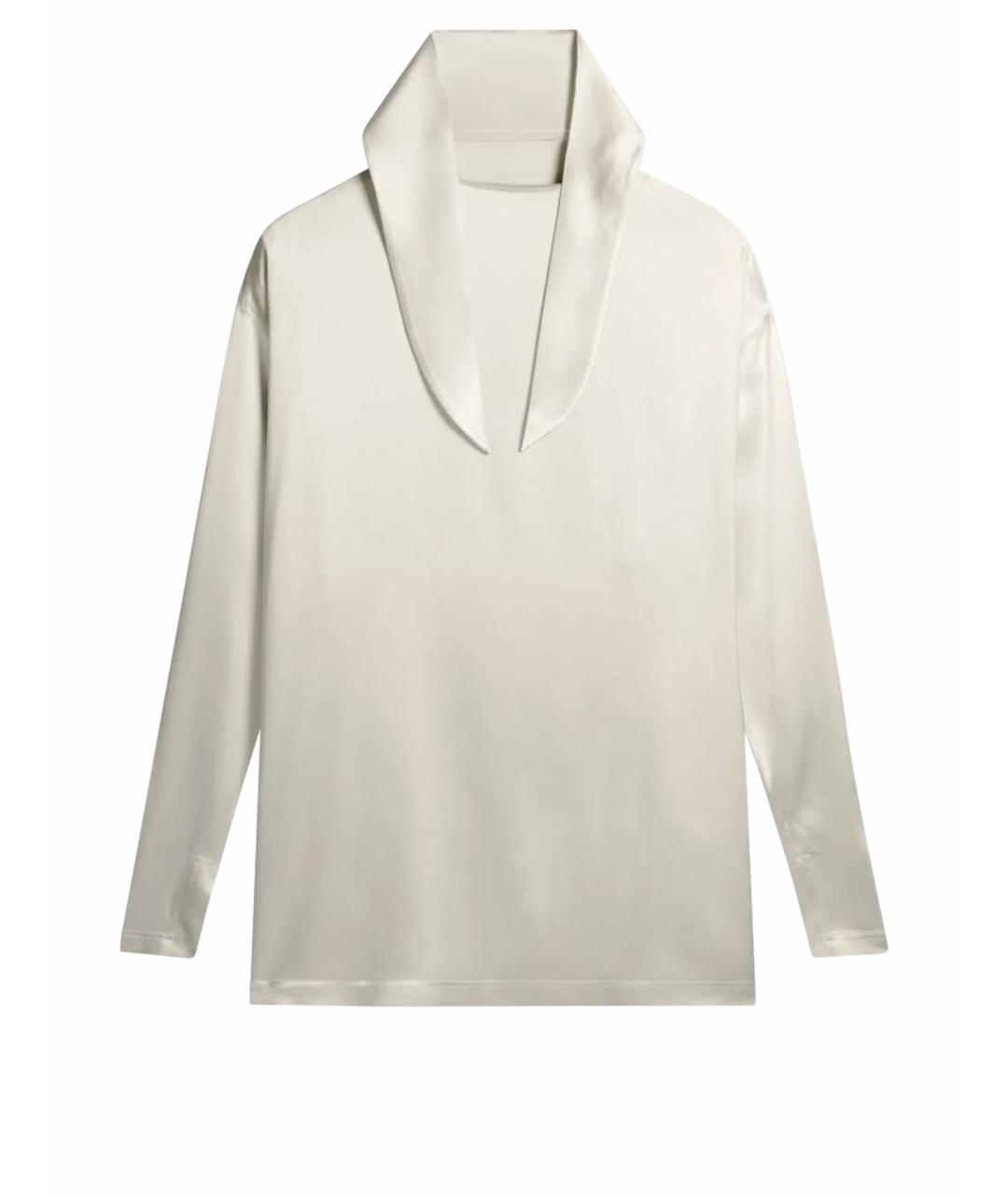 PHOEBE PHILO Белая шелковая водолазка, фото 1