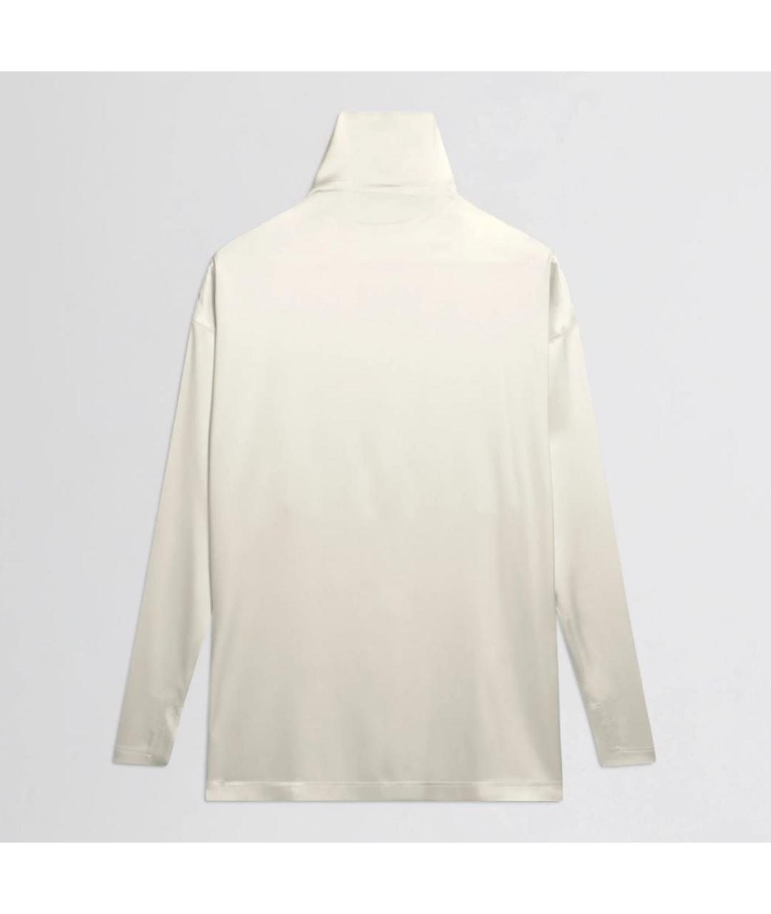 PHOEBE PHILO Белая шелковая водолазка, фото 2