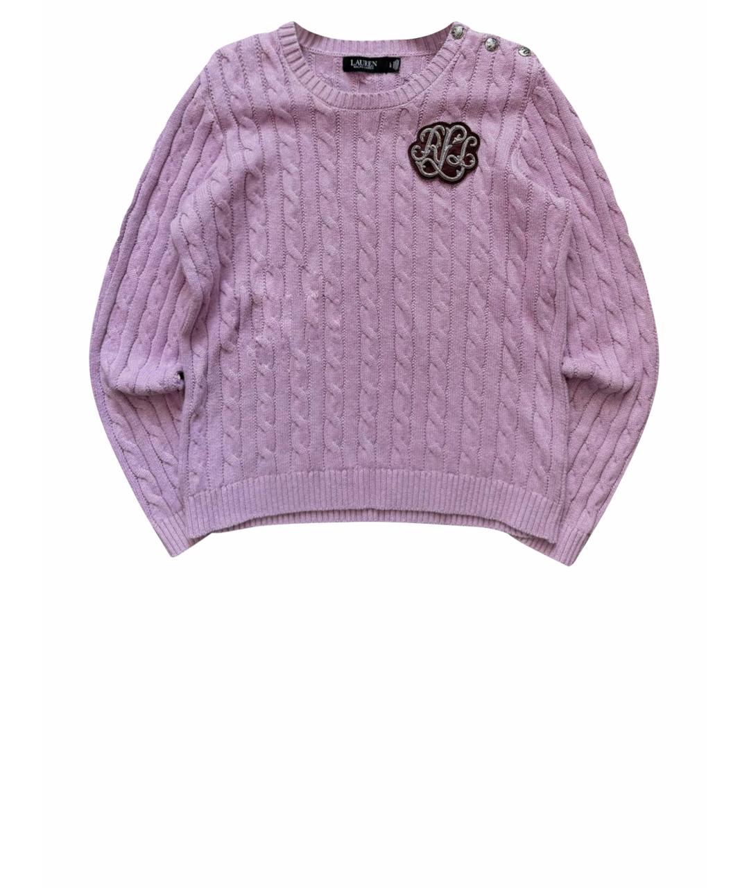 POLO RALPH LAUREN Розовый хлопковый джемпер / свитер, фото 1