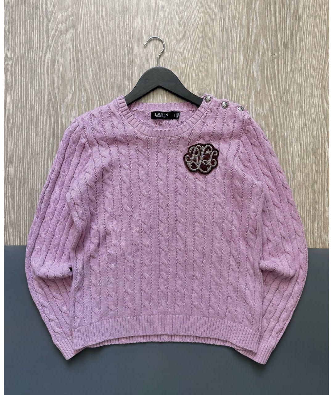 POLO RALPH LAUREN Розовый хлопковый джемпер / свитер, фото 7
