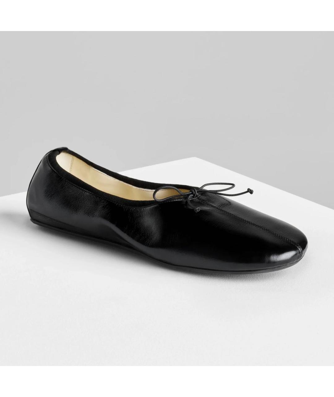 PHOEBE PHILO Черные кожаные балетки, фото 2