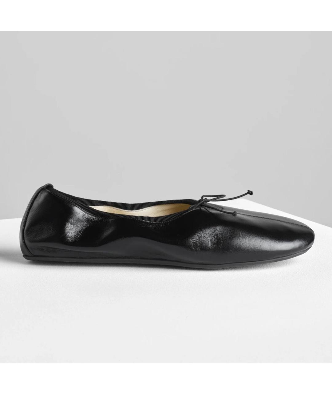 PHOEBE PHILO Черные кожаные балетки, фото 6