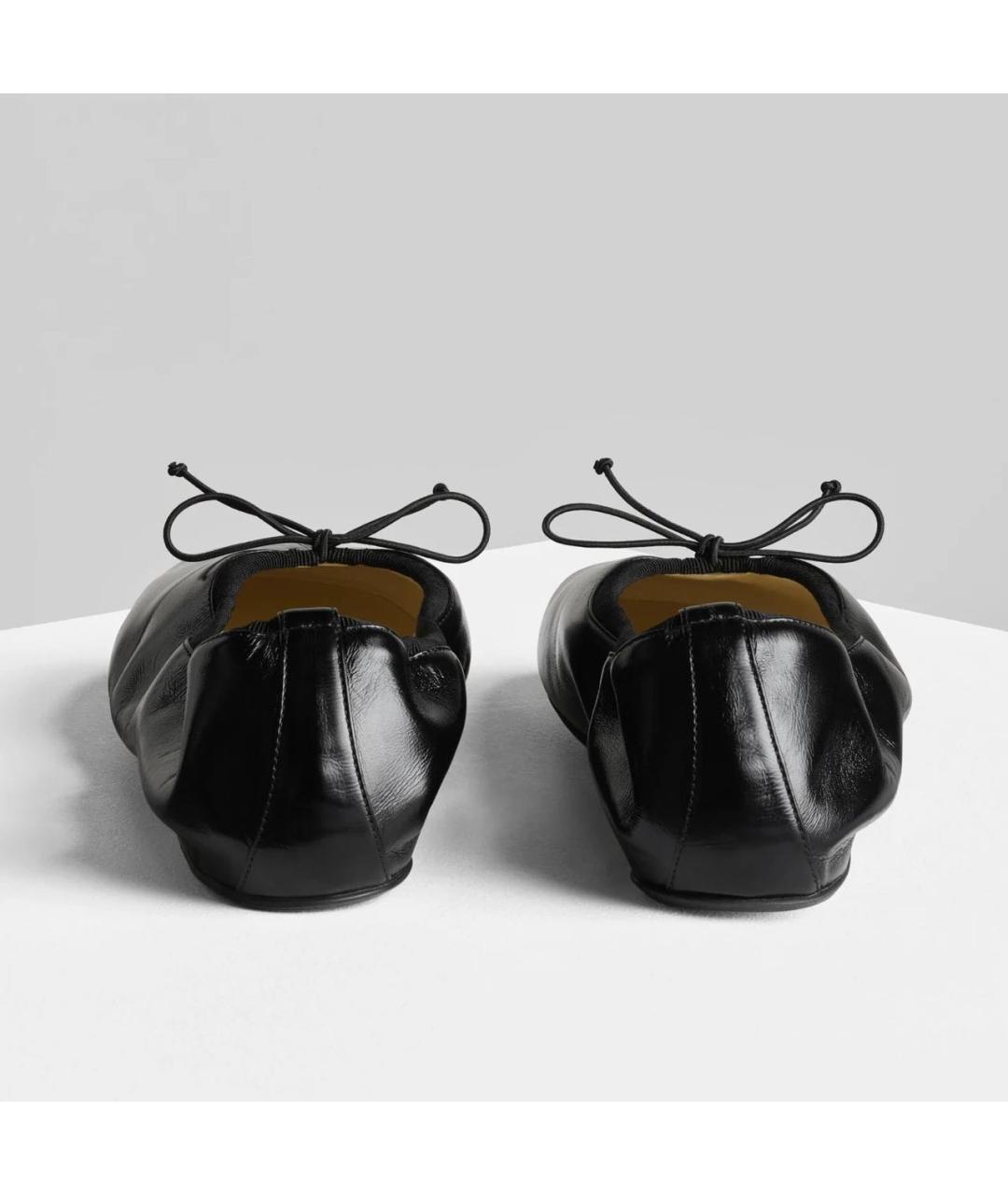 PHOEBE PHILO Черные кожаные балетки, фото 5